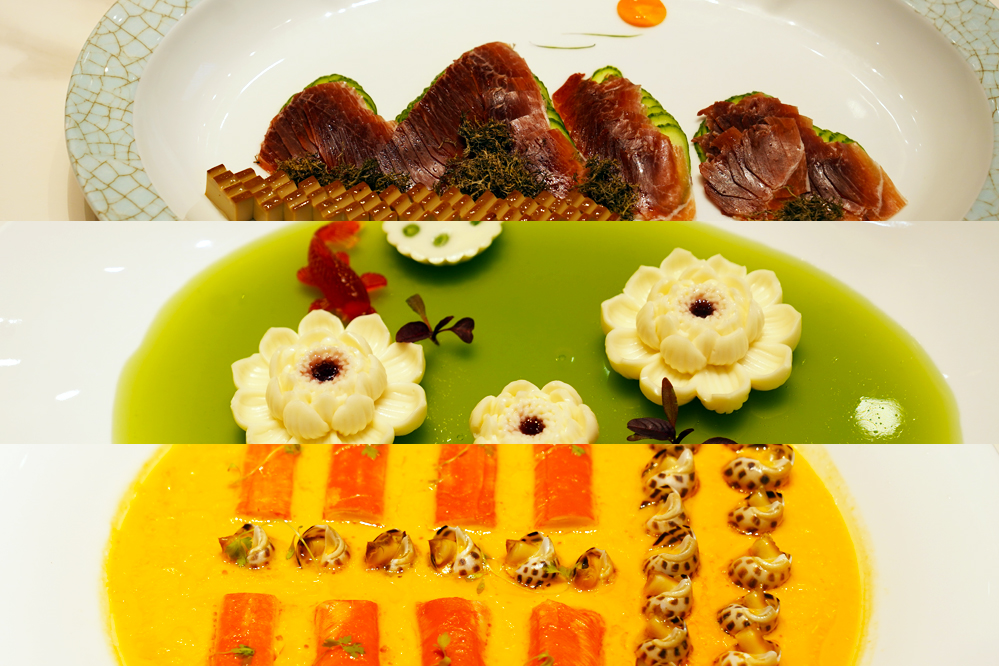 大觀樓長聯(lián)宴。從上至下依次為北走蜿蜒、九夏芙蓉、蟹嶼螺洲。供圖